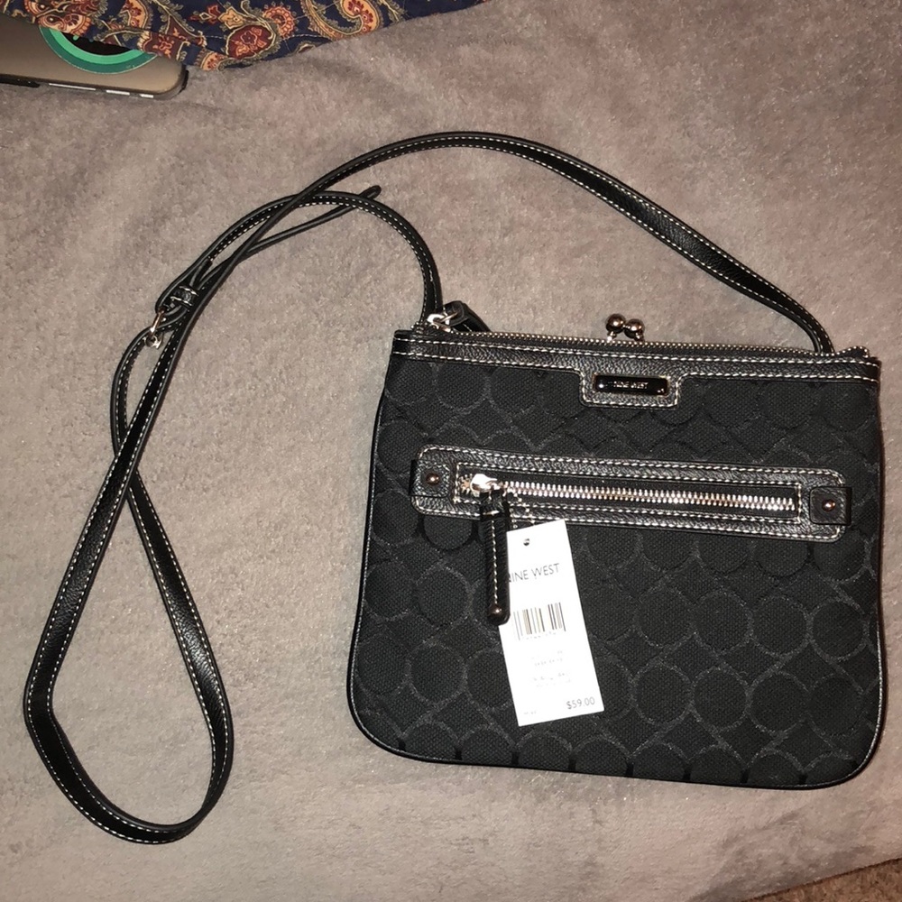 Nine West 9 jacquard cross body purse